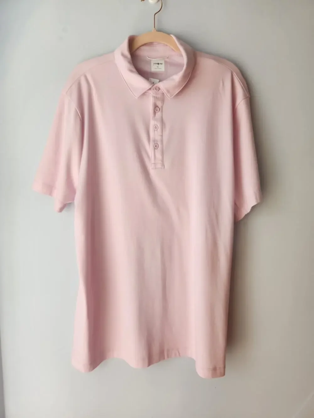 NWT J. Crew Performance Polo Shirt With COOLMAX® Flamingo Pink XL *Flaw